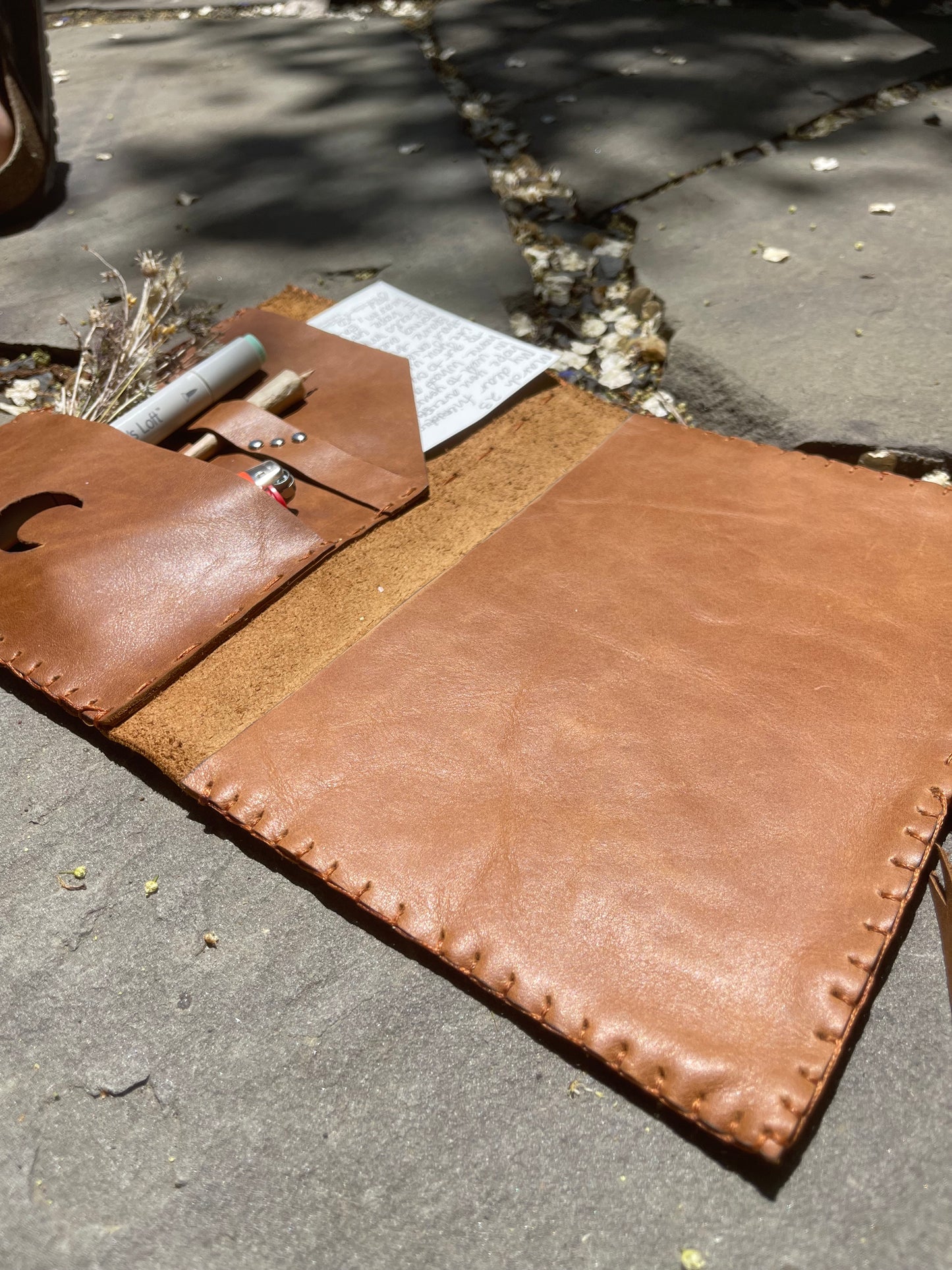 Handcrafted Leather Journal (Luna)